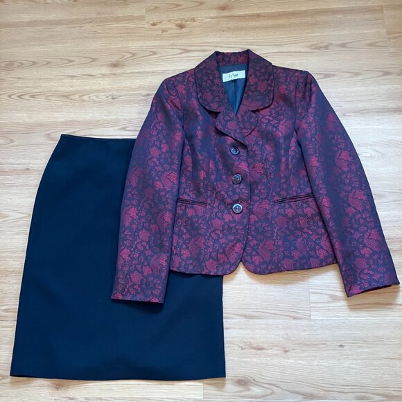 Elegant Le Suit Skirt Suit Separates Size 8 - Picture 2 of 3